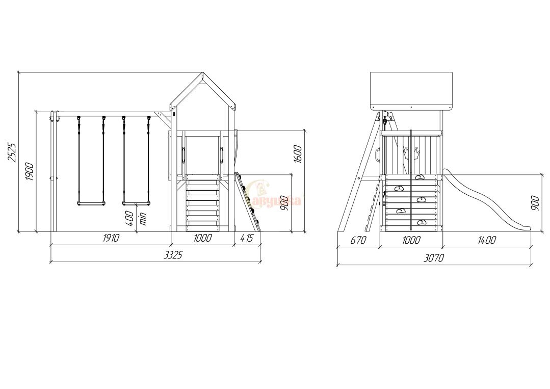 Детская площадка Савушка TooSun  2